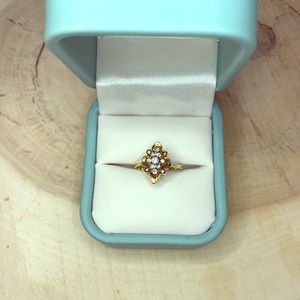 14k gold diamond ring